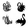 tribal swan pics tattoos